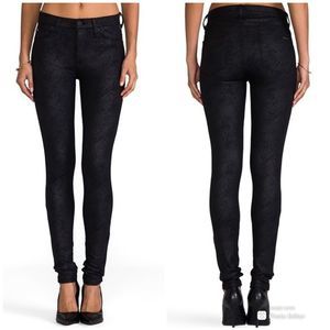 Hudson Nico Cracked Mid-Rise Super Skinny Jeans 29